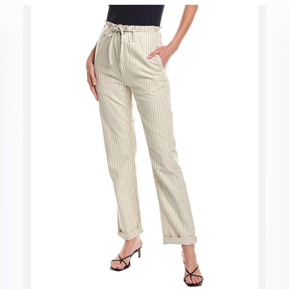 Rag&Bone cotton and linen paper bag pants